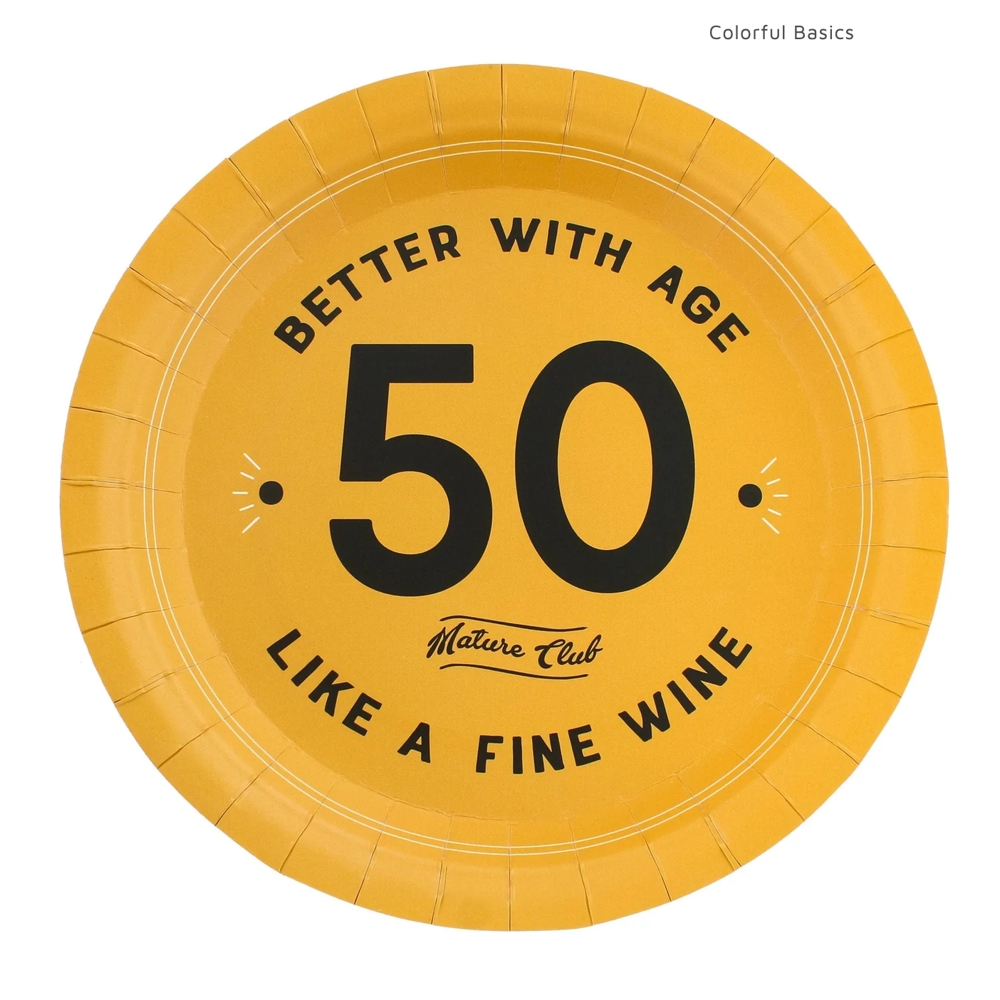 50 Better With Age Like A Fine Wine Paper Plates