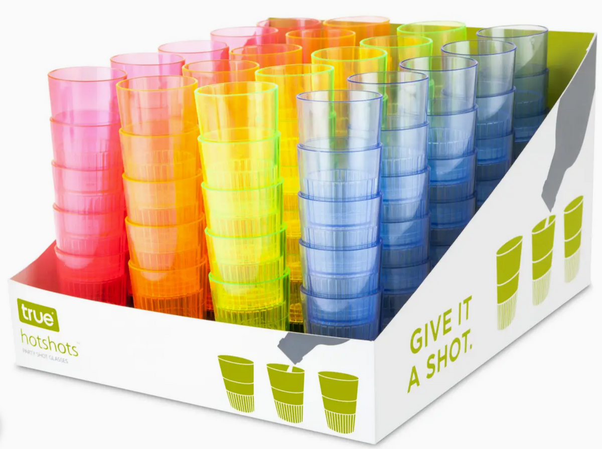 Hotshots Disposable Colored Shot Glasses
