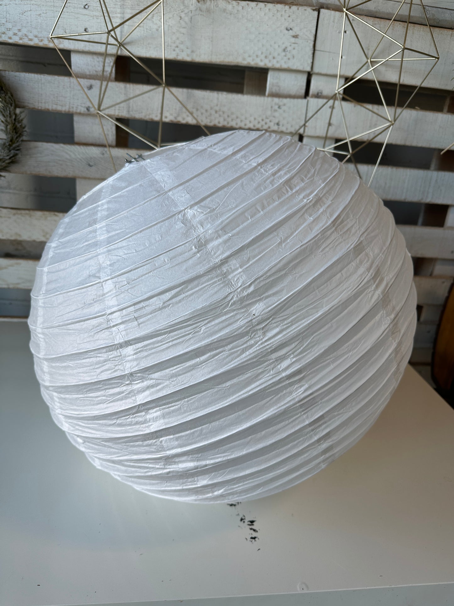 28 (or more) White Paper Lanterns