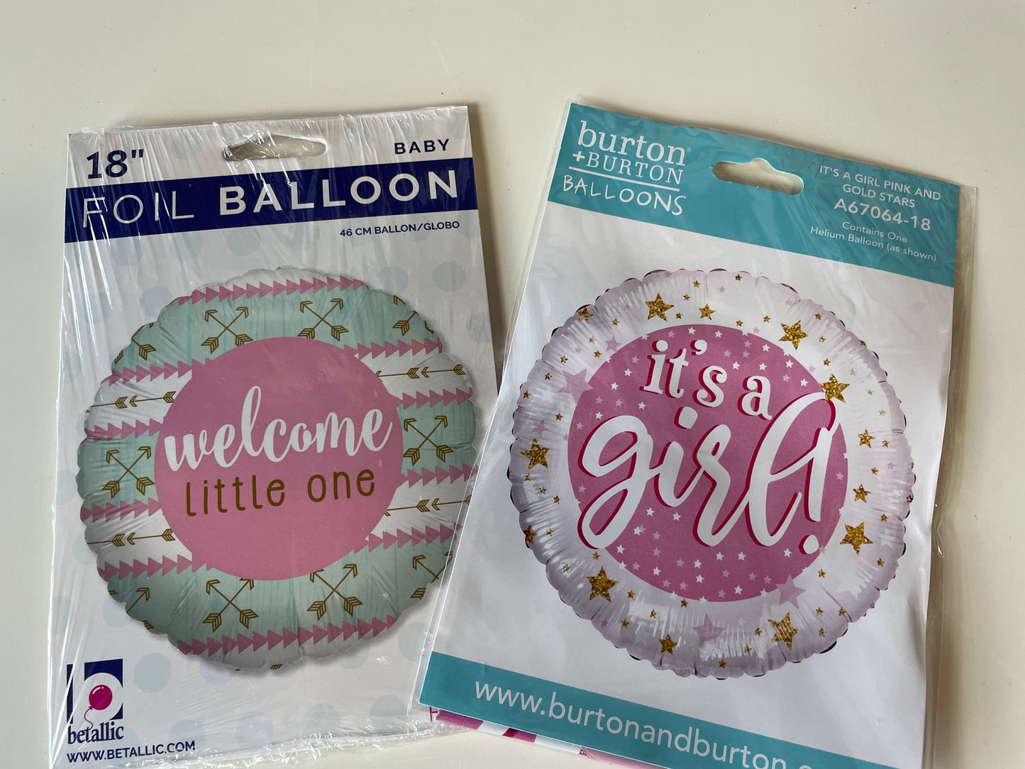 Welcome Baby foil balloons