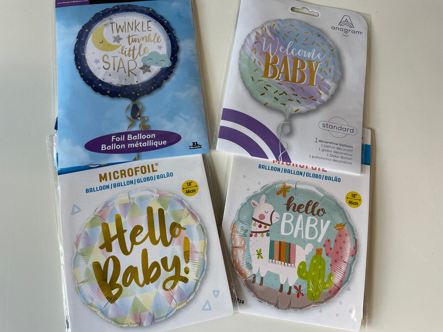 Welcome Baby foil balloons