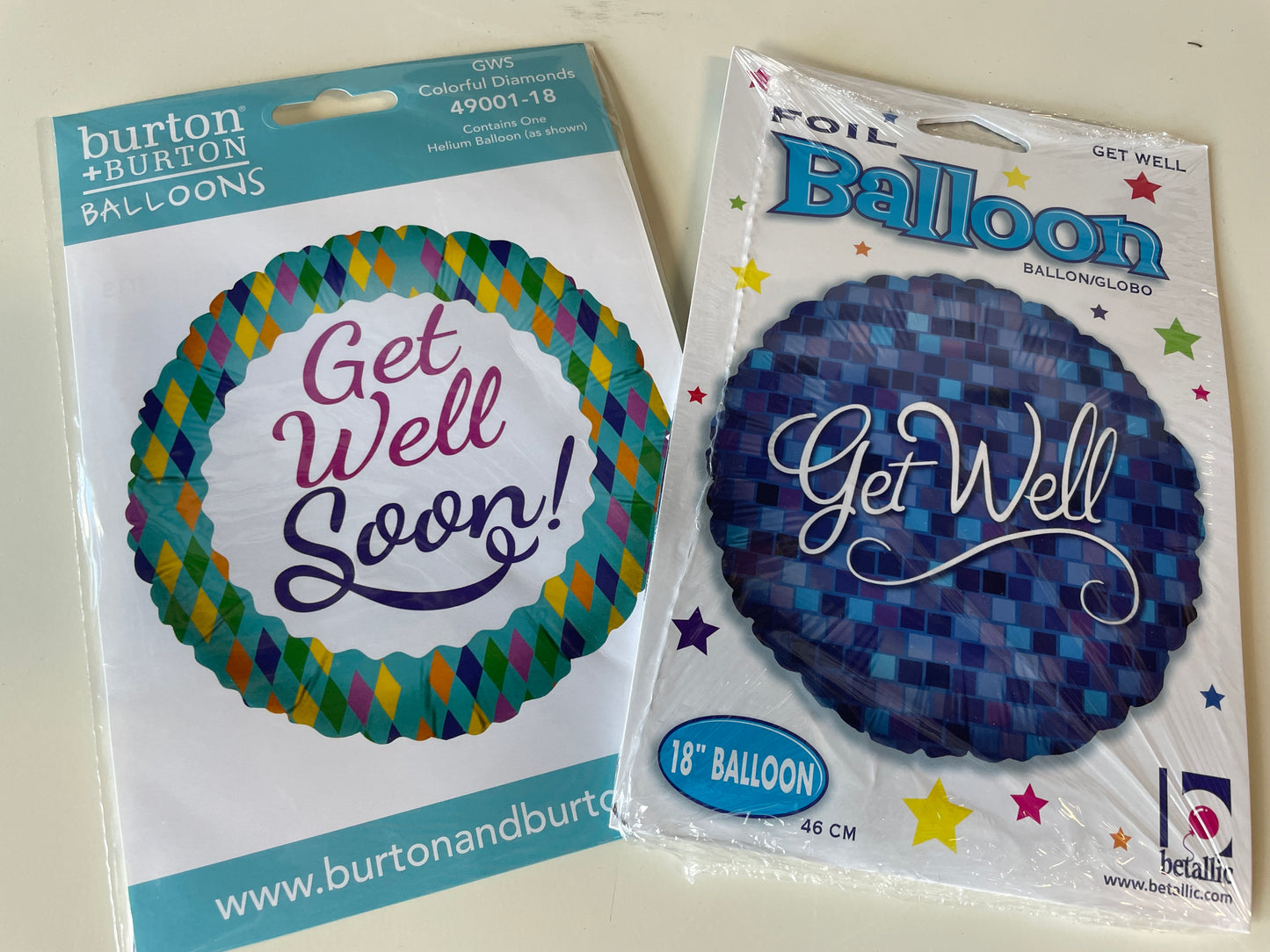 Get Well foil balloons