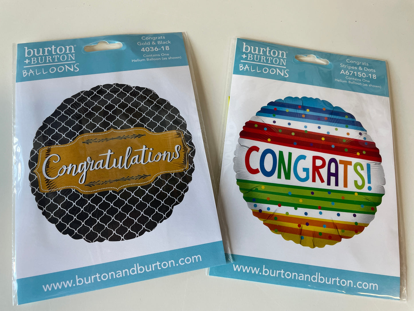 Congratulations foil balloons