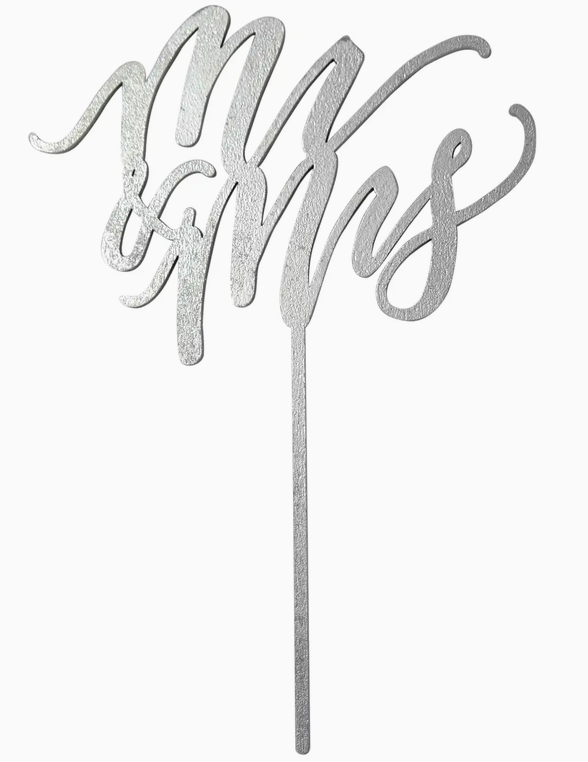 Mr. & Mrs. Cake Topper