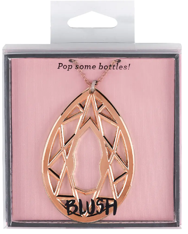 Rose Gold Bottle Opener Pendant Necklace by Blush
