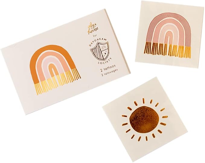 Boho Rainbow Temporary Tattoos by Daydream Society