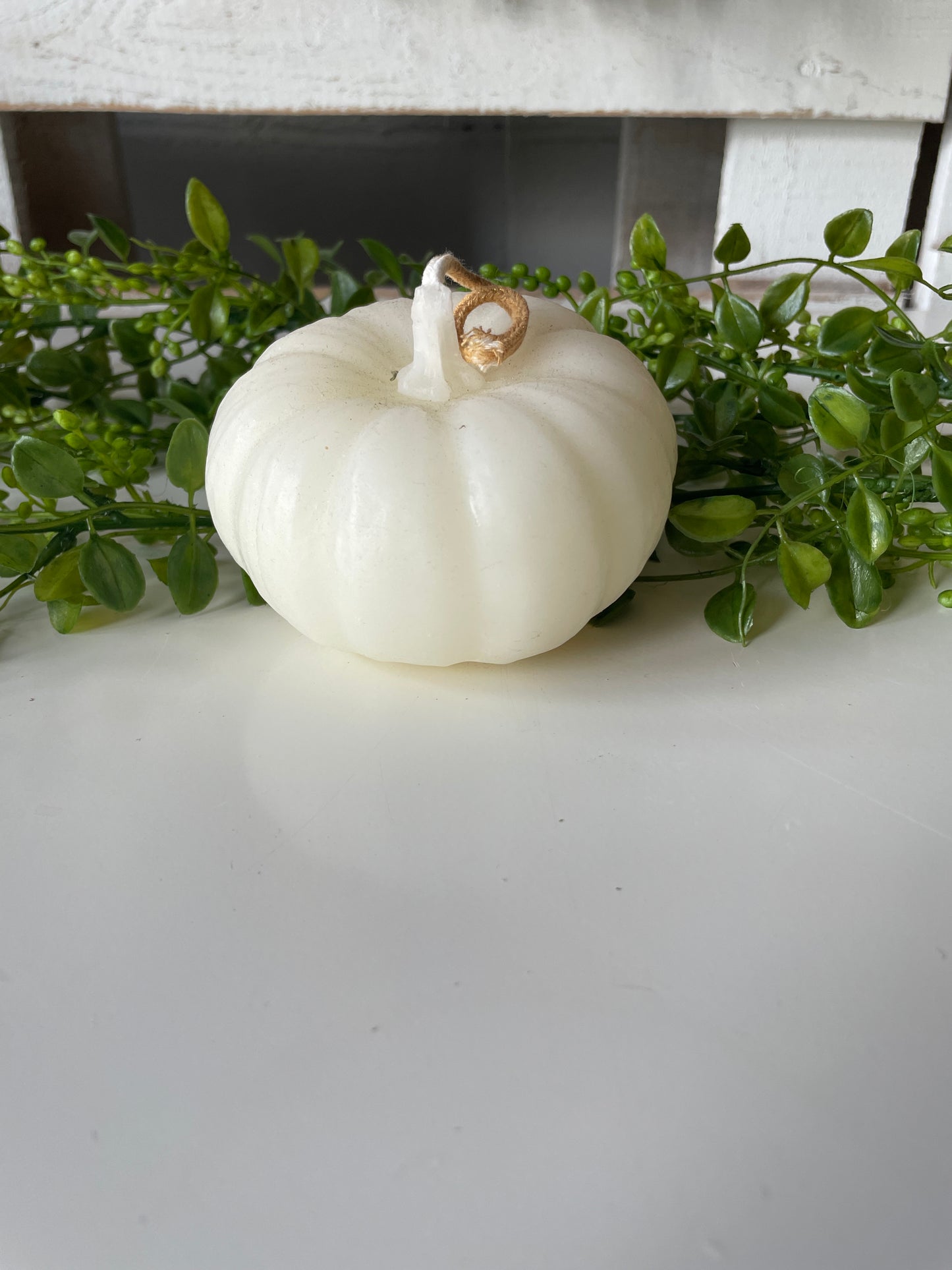 Pumpkin Shape Beeswax Candle, Buttercream