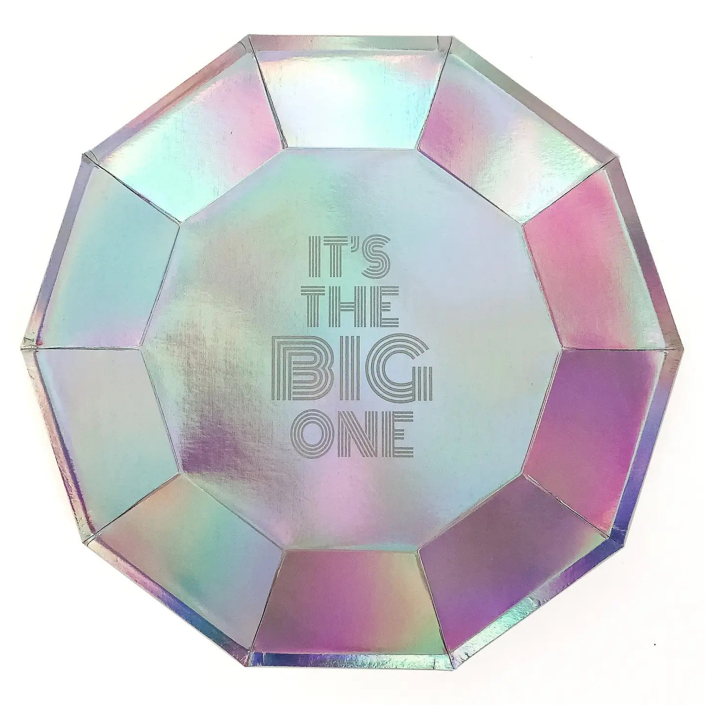 It's The Big One Iridescent Paper Plates