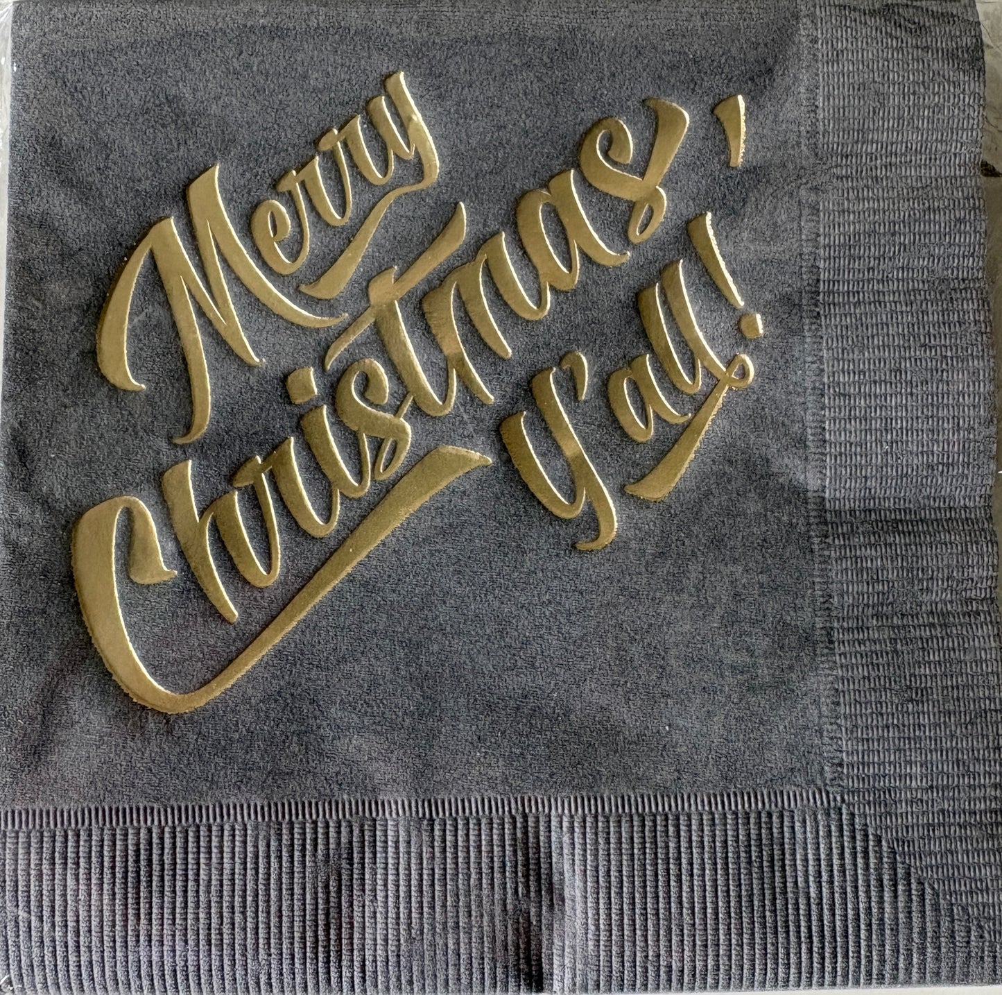 Merry Christmas Y'all Cocktail Napkins