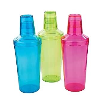Neon Plastic Cocktail Shaker 17 oz.