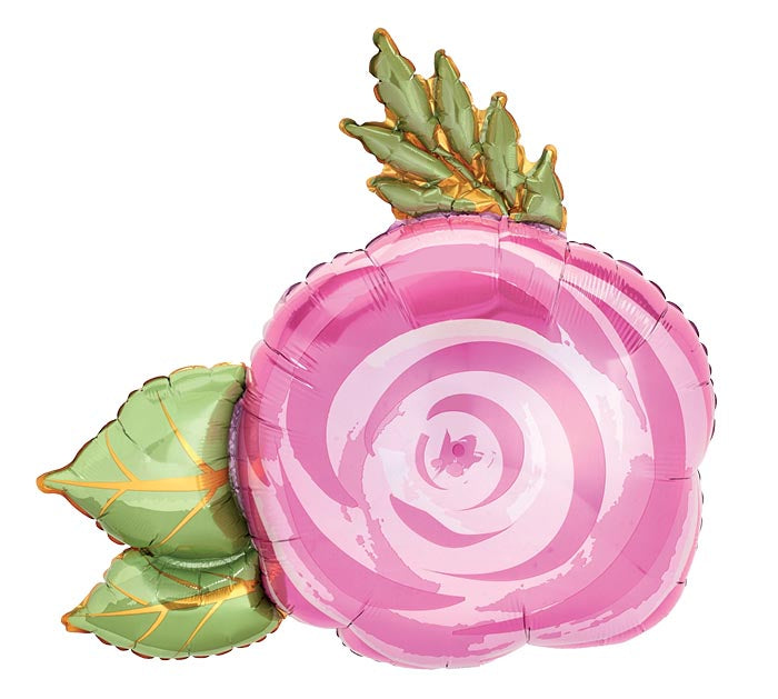 Pink Rose shape 30" foil balloon