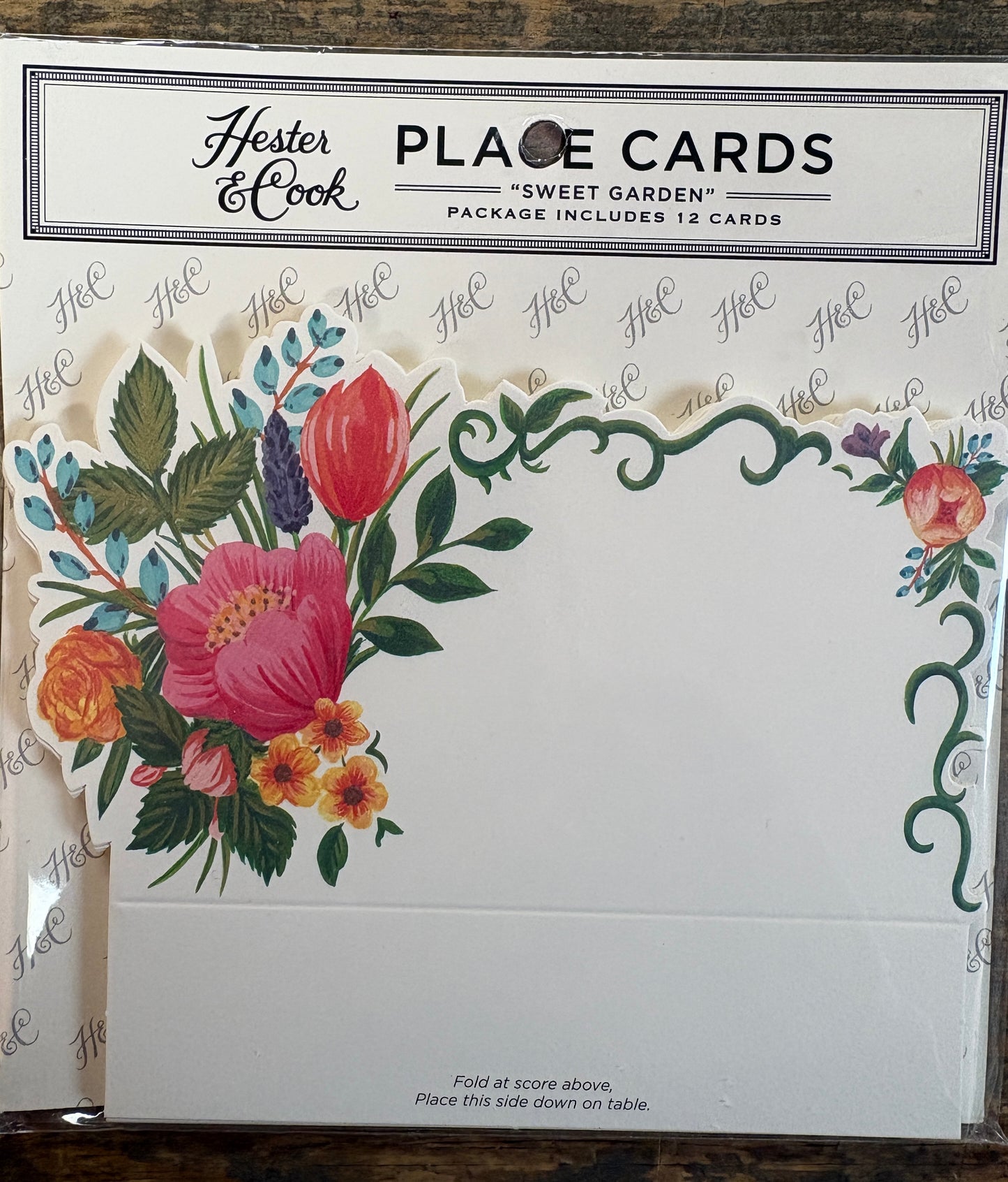 Hester & Cook Place Cards Sweet Garden