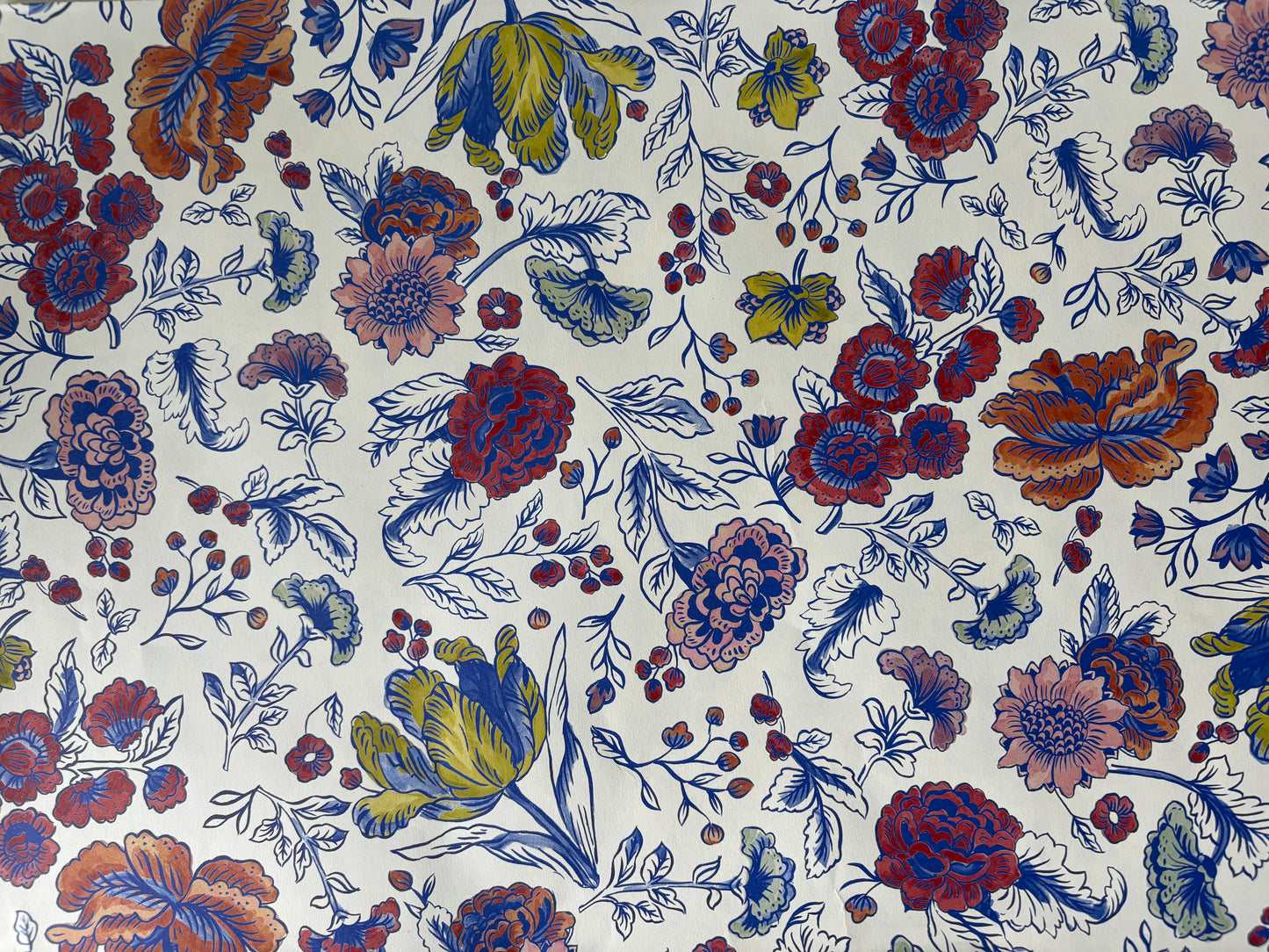 Paper Placemats China Blue Floral