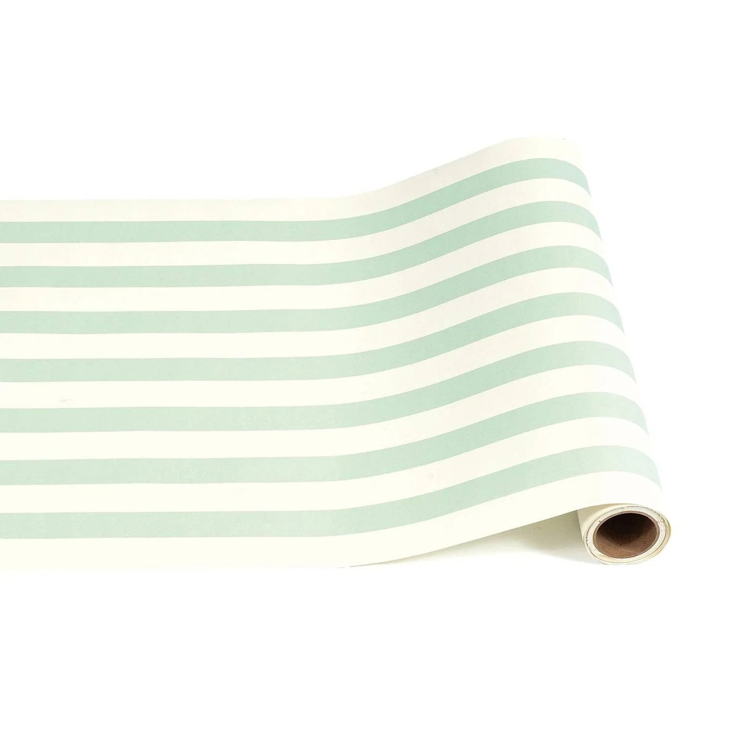 Paper Table Runner Seafoam Classic Stripe