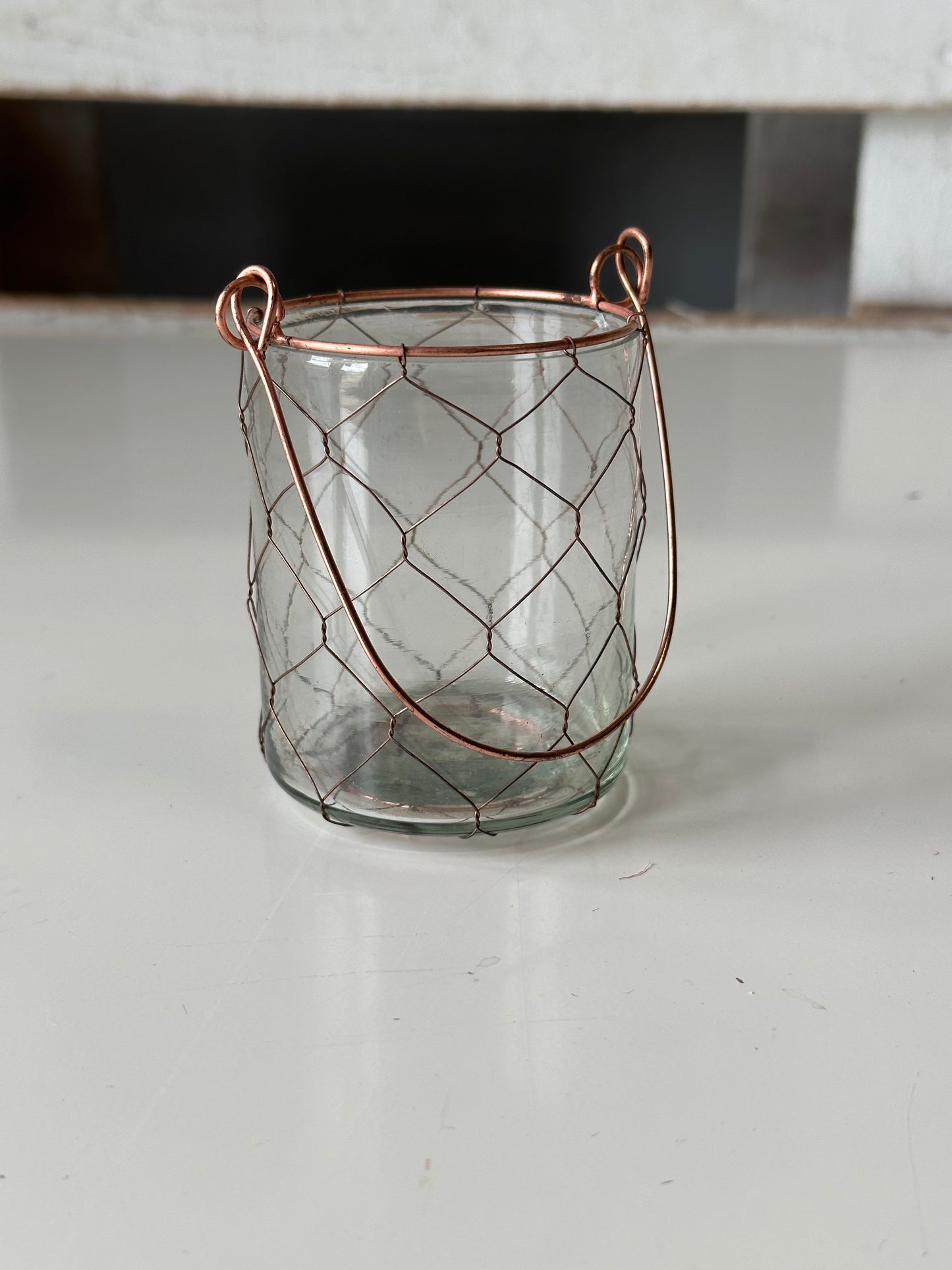 Rose Gold Hanging Votive Vase, Set of 12