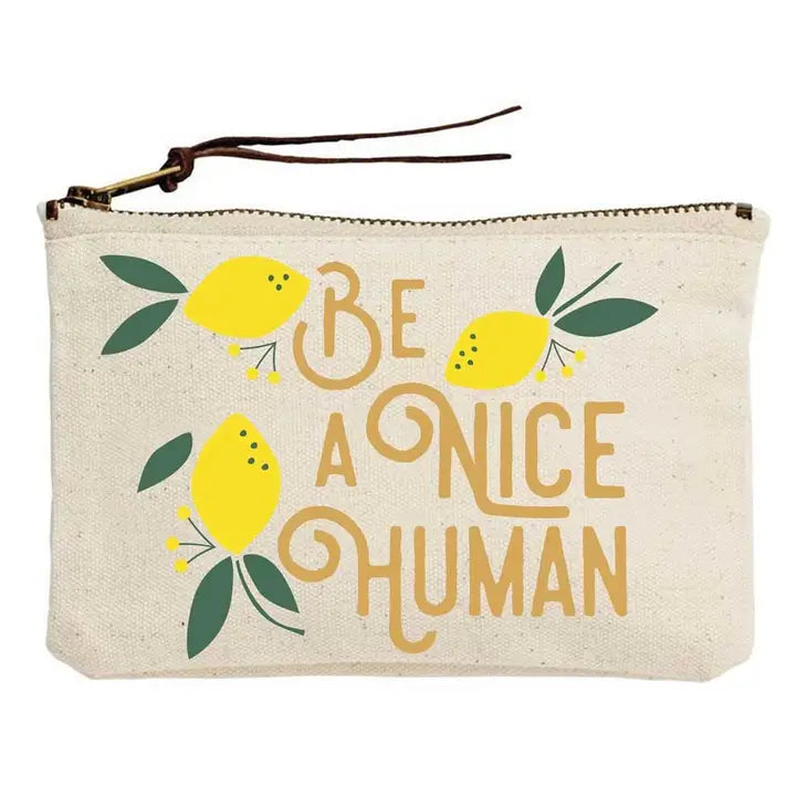 Zipper Pouch, Canvas