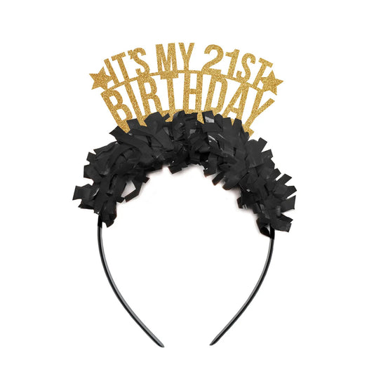 Milestone Birthday Fringed Crown - multiple style options