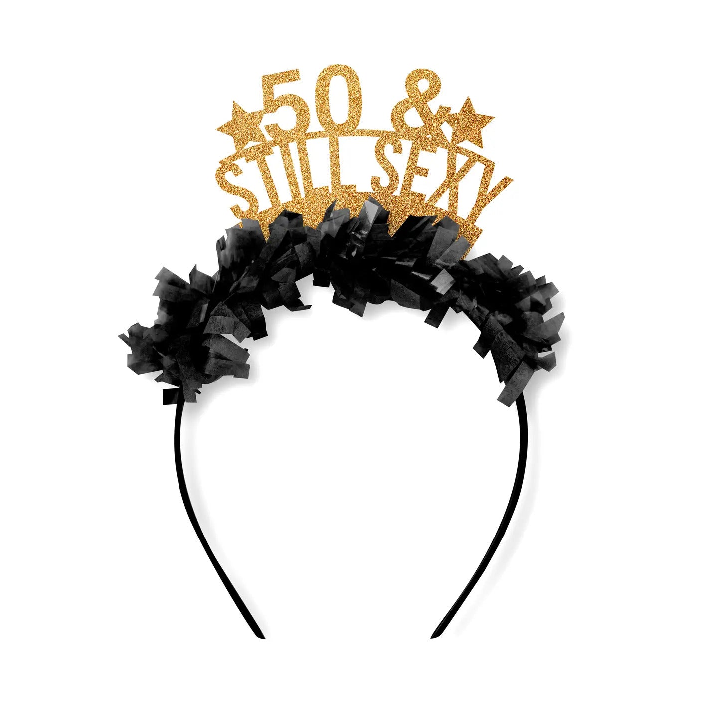 Milestone Birthday Fringed Crown - multiple style options
