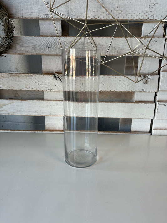 15.5” Tall Glass Cylinders, Set of 13