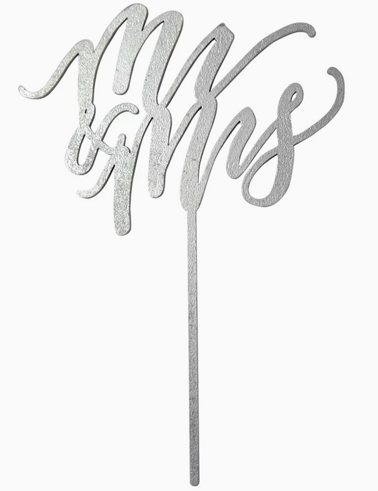 Mr. & Mrs. Cake Topper