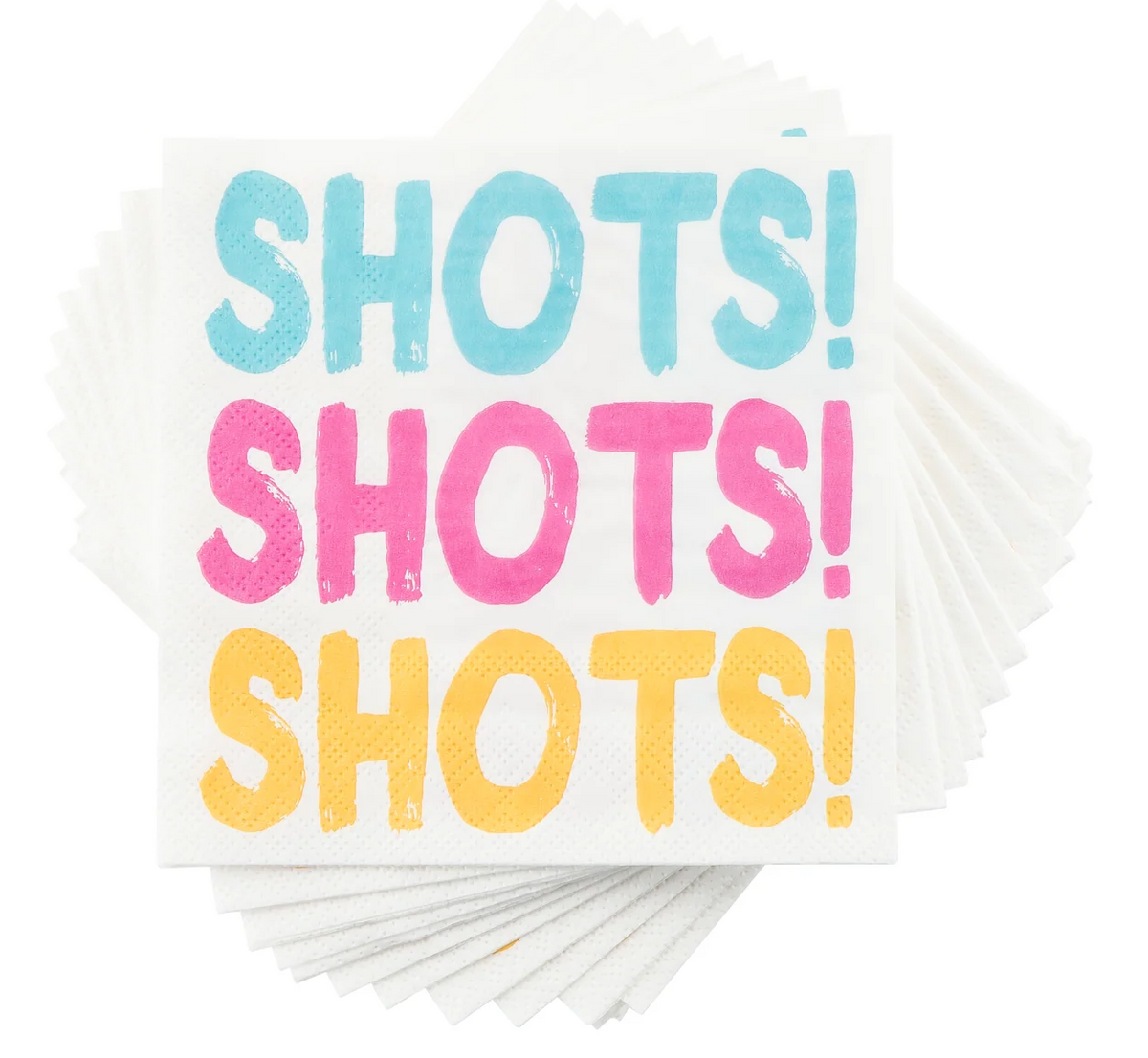 Shots! Shots! Shots! Cocktail Napkins