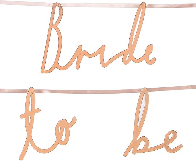 Bride To Be Rose Gold Garland