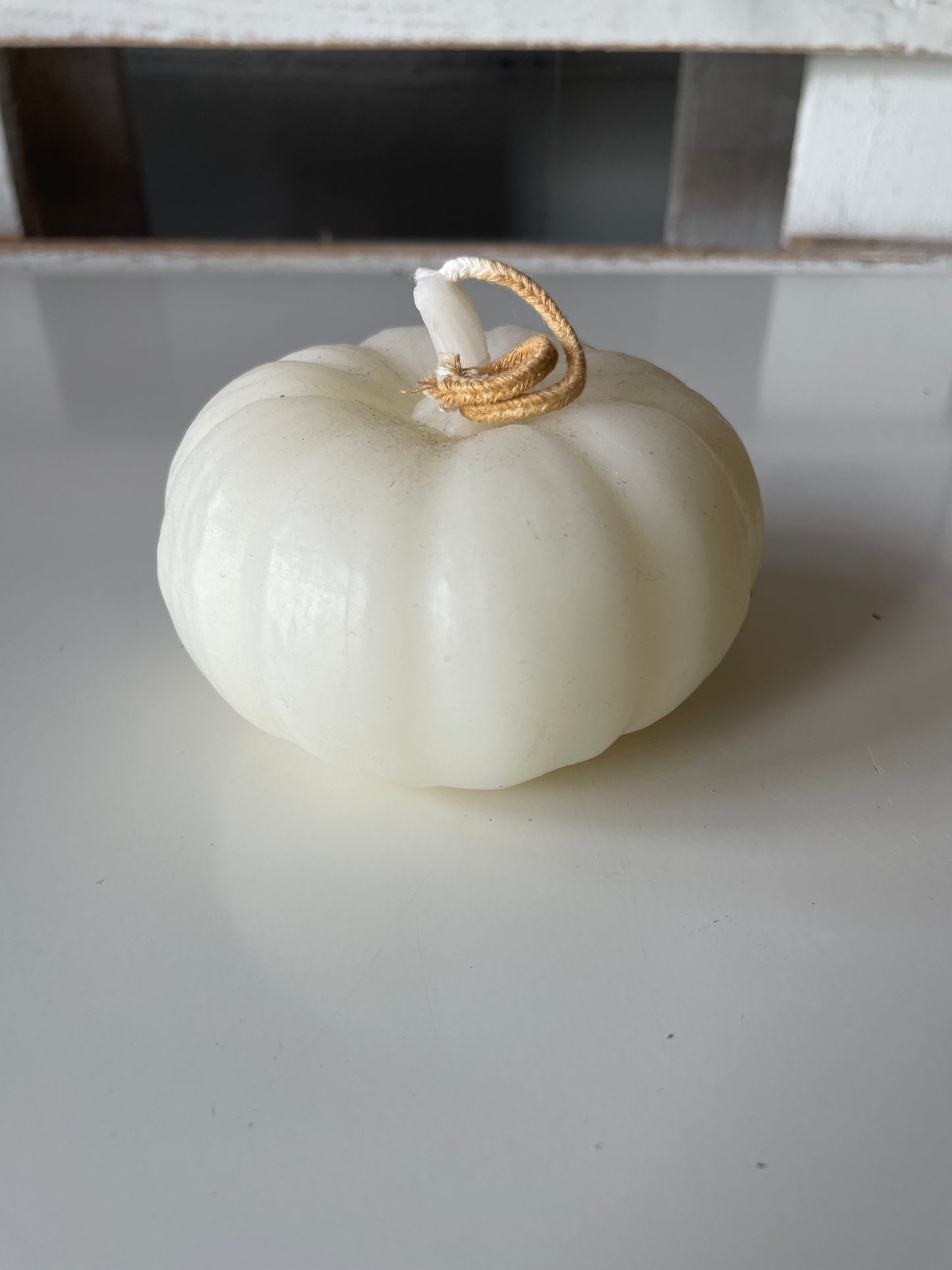 Pumpkin Shape Beeswax Candle, Buttercream