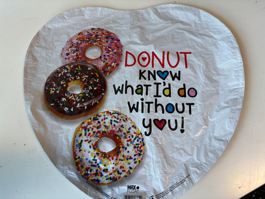 Donut Love foil balloon