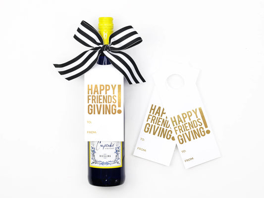Happy Friendsgiving Tipsy Tags