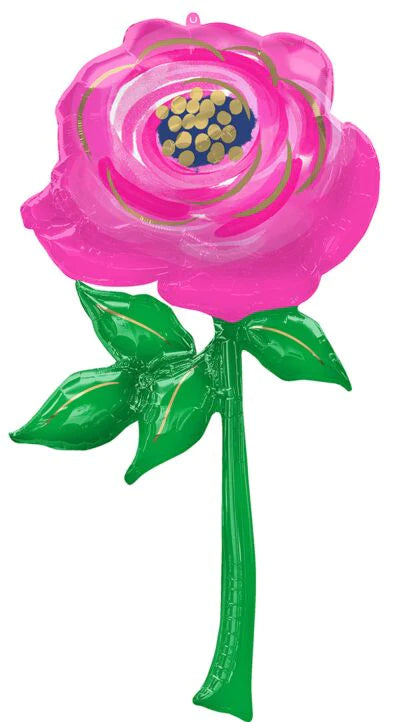 Pink Rose 55" foil balloon