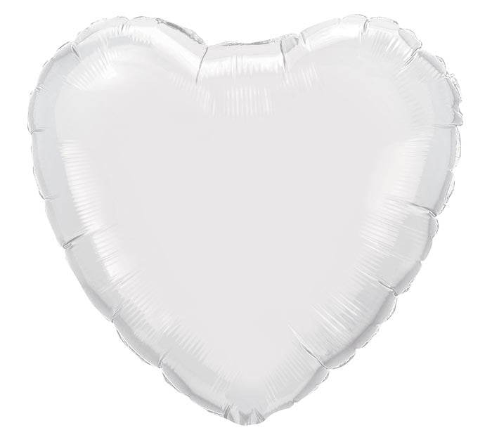 Heart Shaped solid color foil balloon