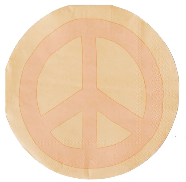 Peace Sign Napkins by Jollity & Co