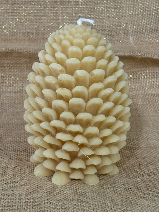 Pine Cone Beeswax Candles