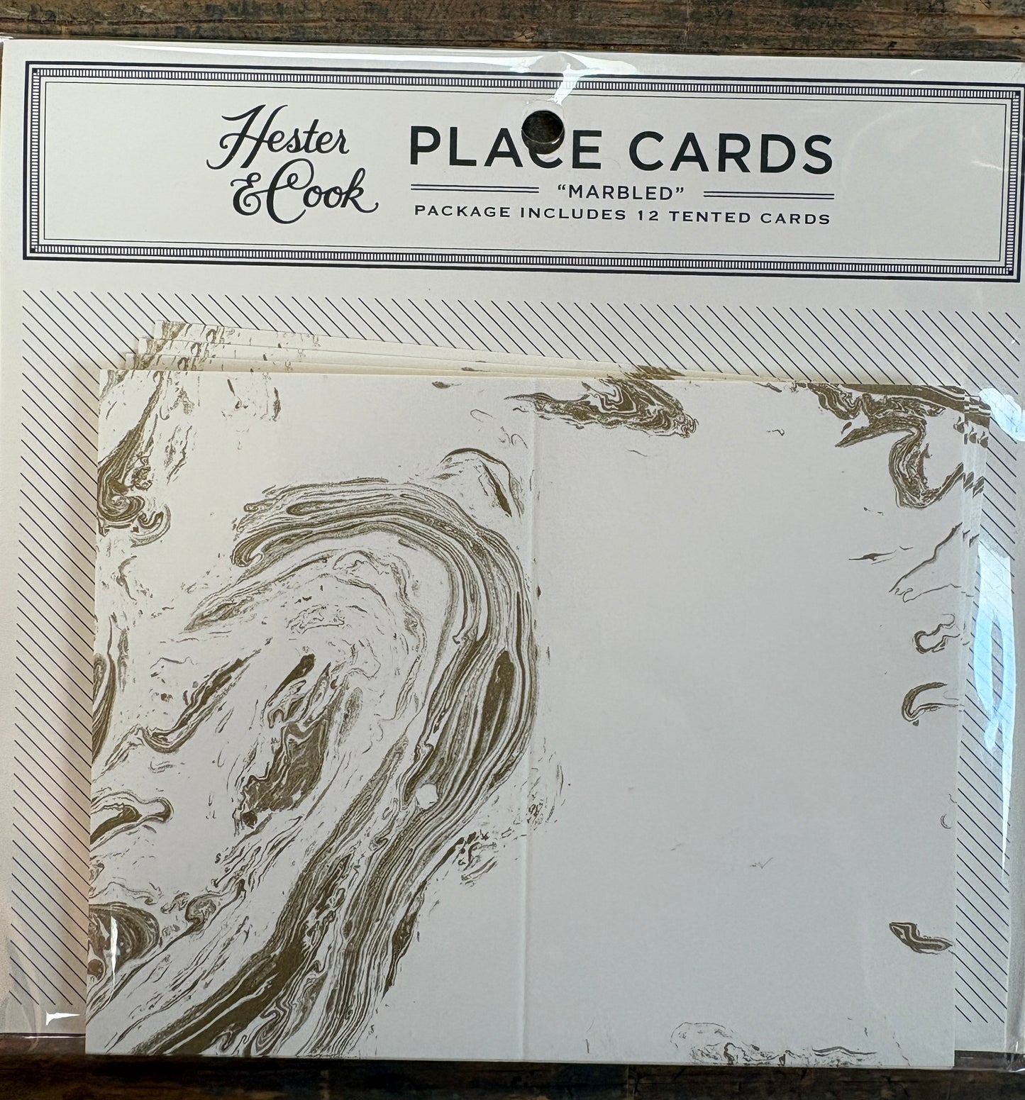 Hester & Cook Place Cards Marbled