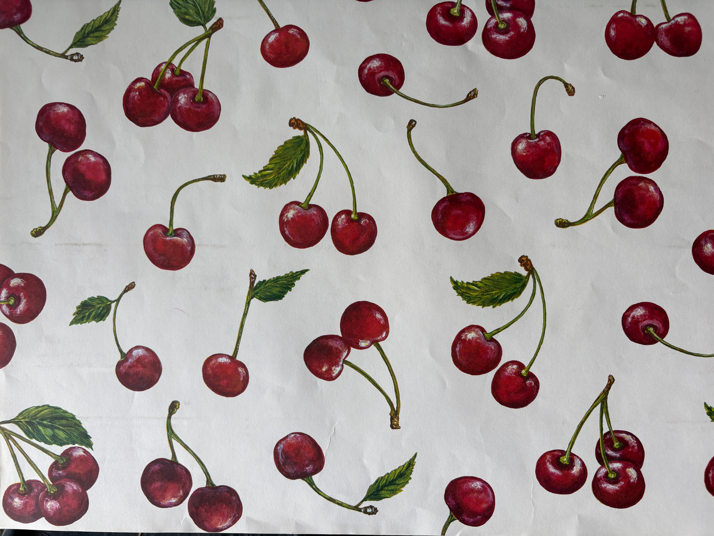 Paper Placemats Cherries