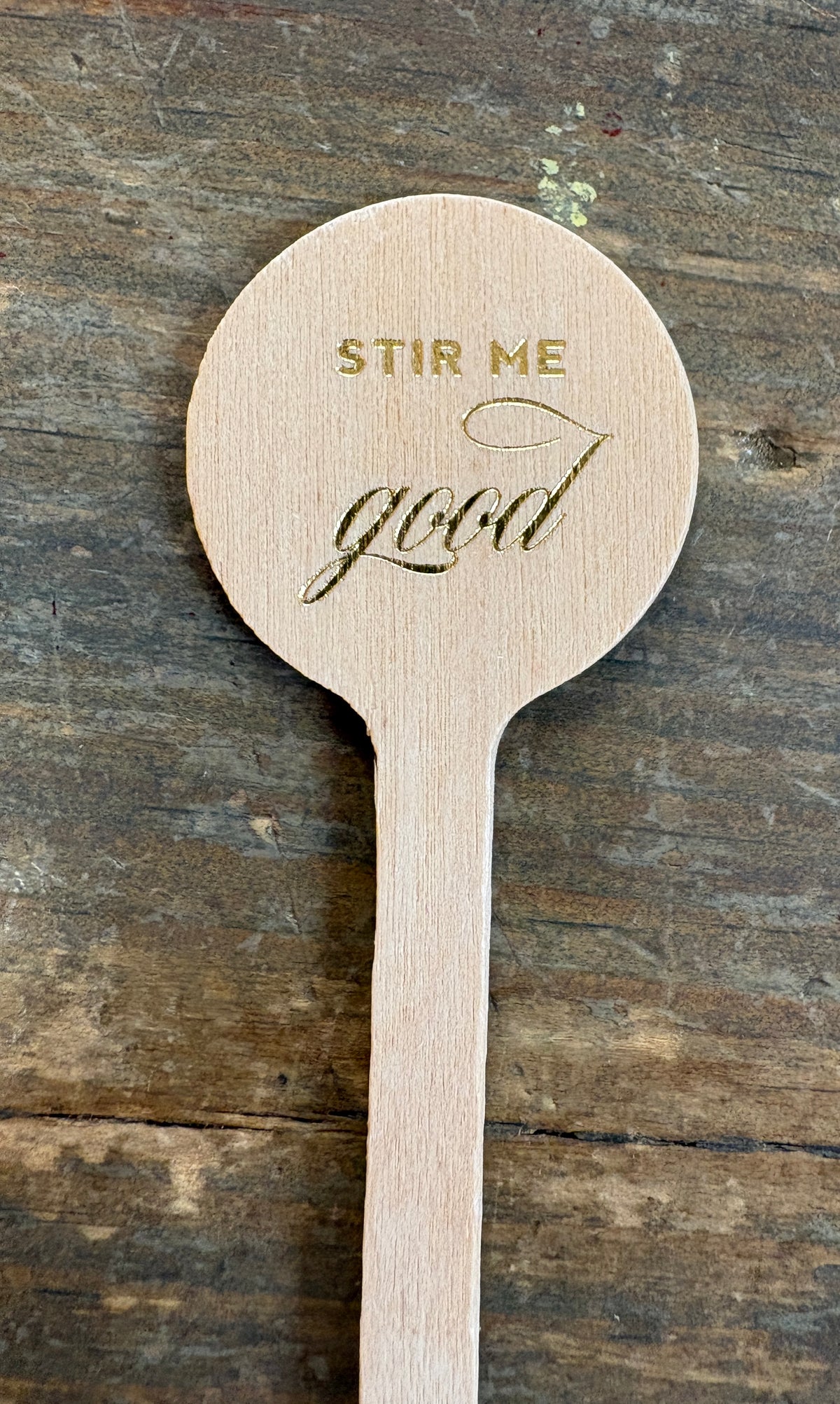 Stir Me Good Wooden Stir Sticks package of 6