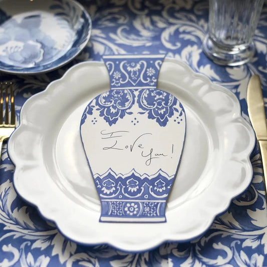 Hester & Cook Table Accents China Blue Vase