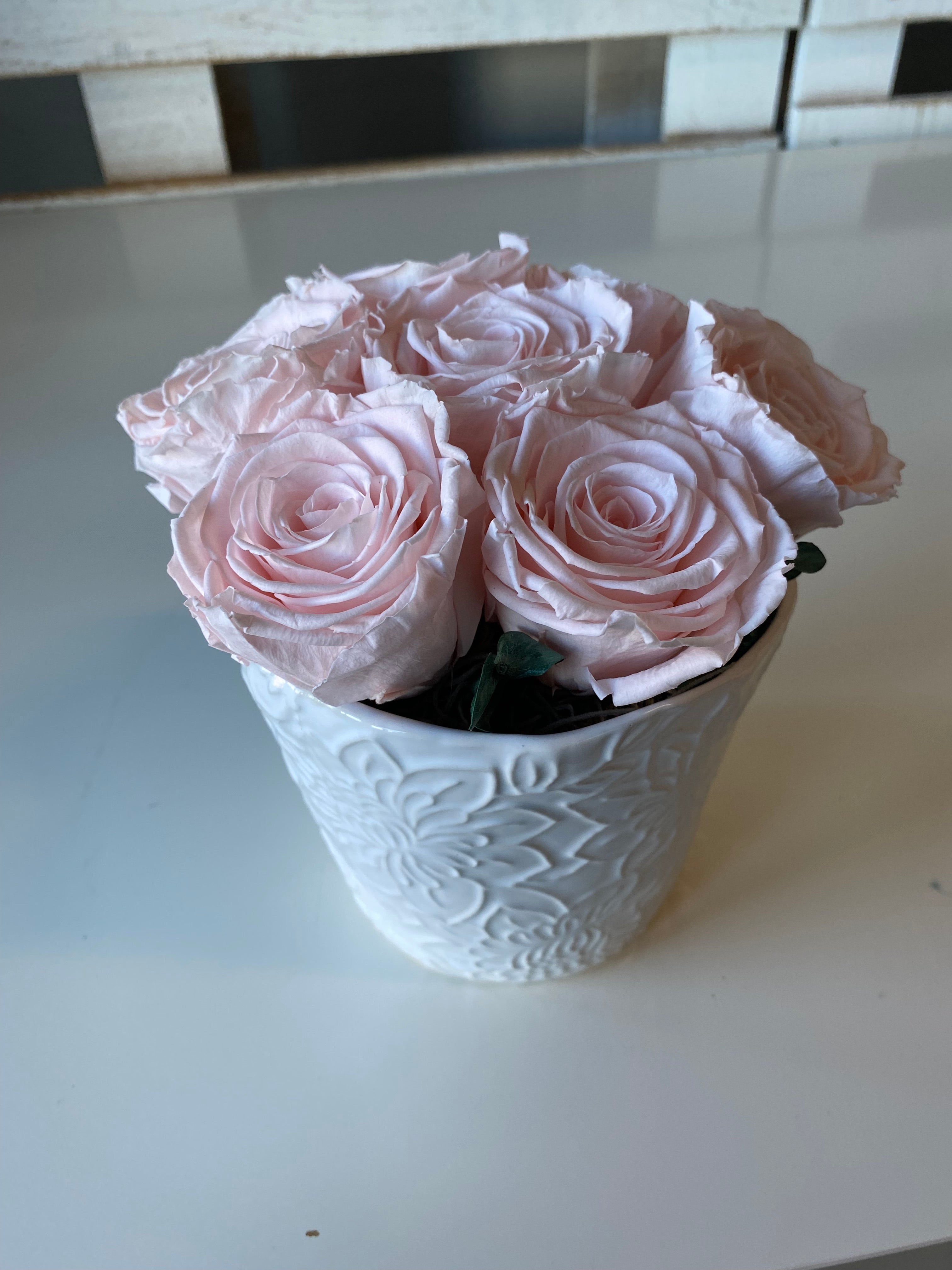 Preserved Rose Arrangement, Seven Roses – Lavishfloral
