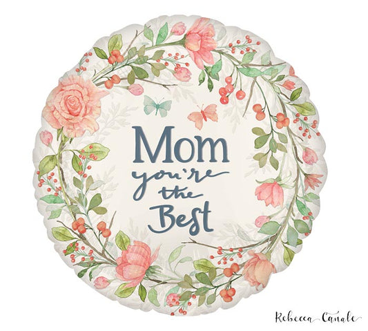 Mother's Day foil balloon, Cottage Bliss 17" round